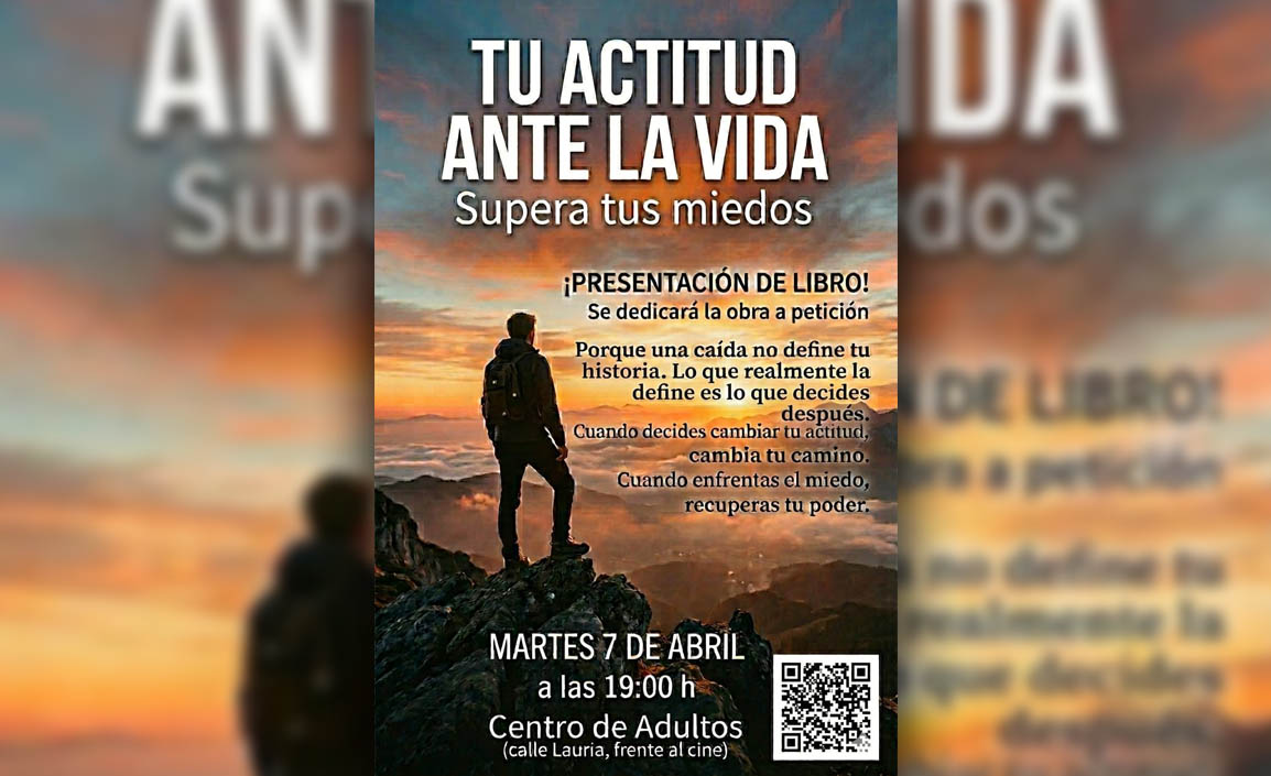 El rondeño José María Gude presenta su libro «Tu actitud ante la vida: supera tus miedos», una hoja de ruta para superar el abismo de la ansiedad