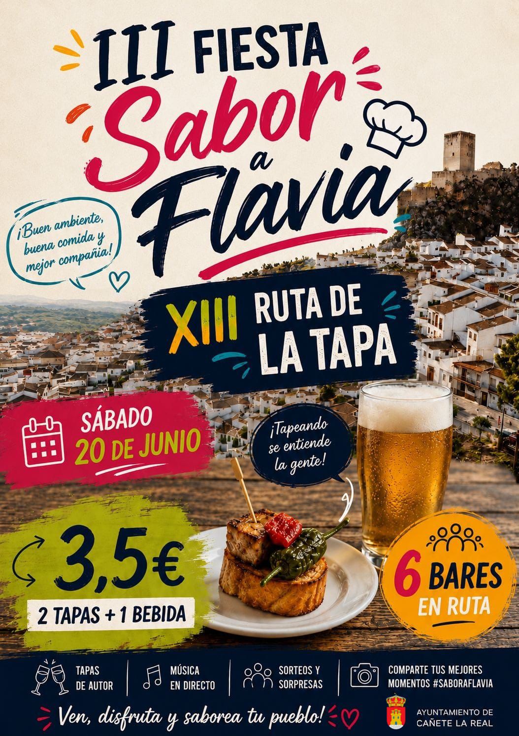 Cañete la Real pone en valor su gastronomía con la XIII Ruta de la Tapa