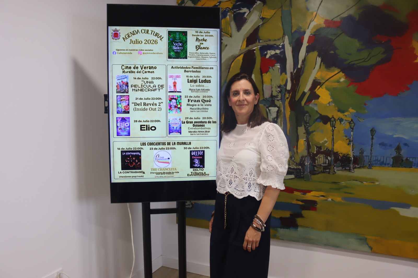 Cultura vuelve a programar actividades en julio con cine los martes, espectáculos familiares los miércoles y conciertos los jueves