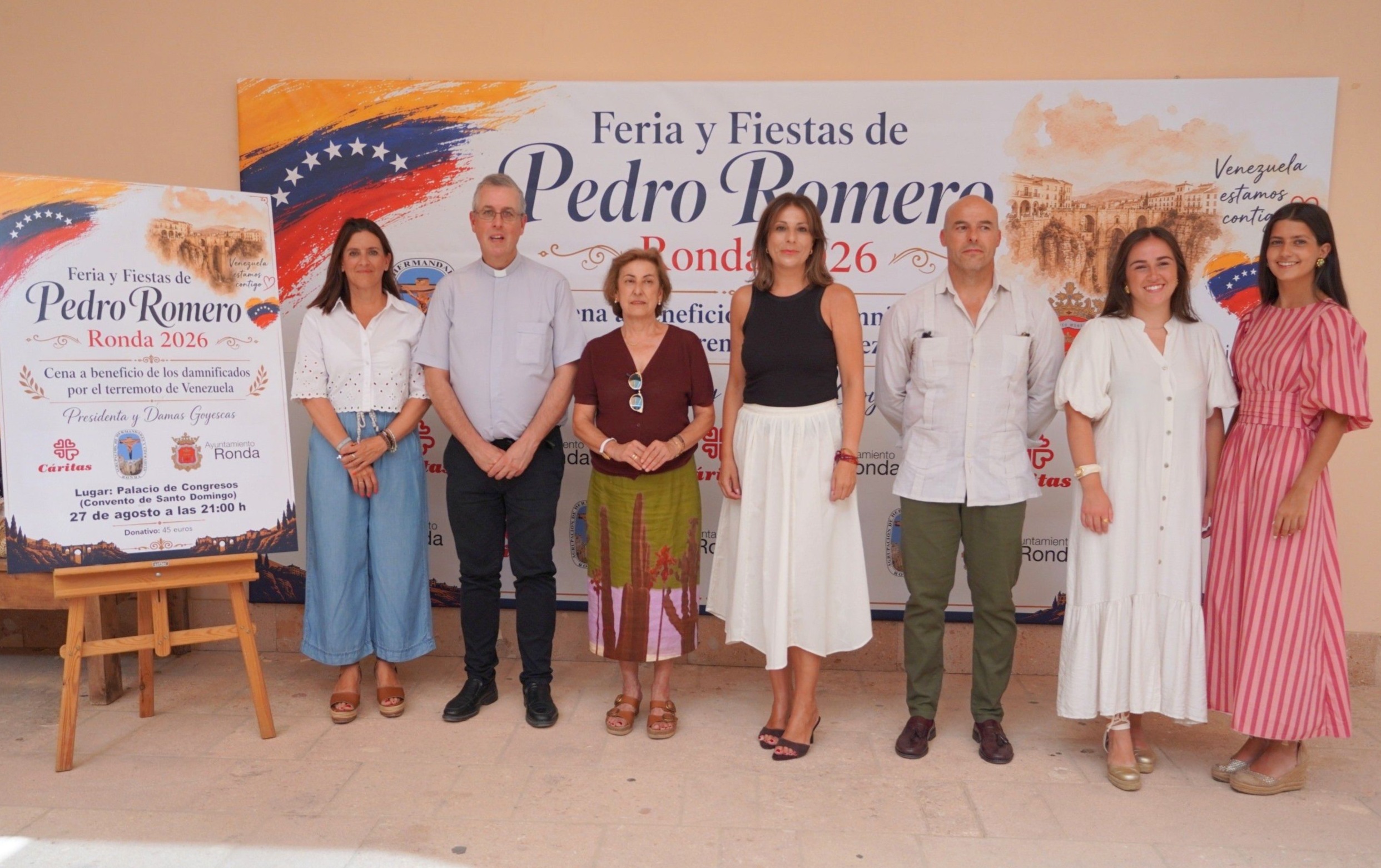 El Ayuntamiento de Ronda organiza una cena a beneficio de los damnificados del doble terremoto en Venezuela