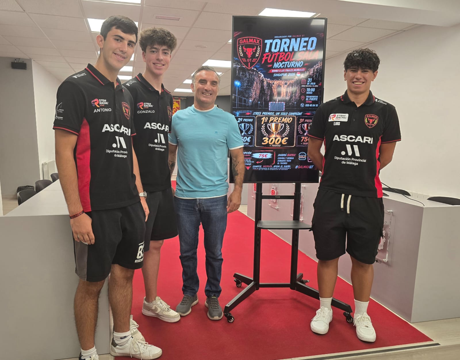 Galmax GT organiza un torneo de fútbol sala para recaudar fondos para el Mundial de Singapur