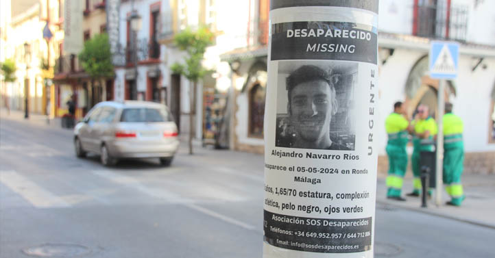 Cuatro detenidos en Ronda por la desaparición de Alejandro Navarro
